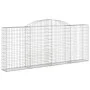 Wire mesh baskets 20 units, arched shape, iron, 300x30x120/140 cm by vidaXL, Pots and planters - Ref: Foro24-3146553, Price: ...
