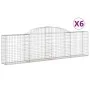 Gabionenkörbe 6 Stück Bogenform Eisen 300x30x80/100 cm von vidaXL, Töpfe und Pflanzgefäße - Ref: Foro24-3146507, Preis: 554,8...