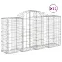 Gabion baskets 11 pcs arc shape iron 200x50x100/120cm by vidaXL, Pots and planters - Ref: Foro24-3146329, Price: 892,29 €, Di...
