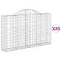 Gabionenkörbe 20 Stück Bogenform Eisen 200x30x120/140 cm von vidaXL, Töpfe und Pflanzgefäße - Ref: Foro24-3146146, Preis: 1,0...