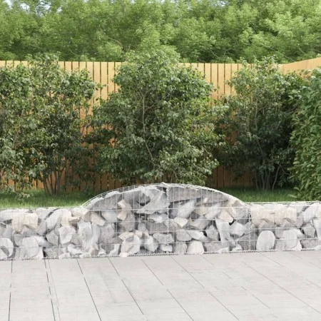Gabion baskets 5 pcs arc shape iron 300x30x40/60 cm by vidaXL, Pots and planters - Ref: Foro24-3146470, Price: 306,03 €, Disc...