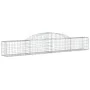 Gabion baskets 5 pcs arc shape iron 300x30x40/60 cm by vidaXL, Pots and planters - Ref: Foro24-3146470, Price: 306,03 €, Disc...