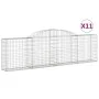 Gabion baskets 11 pcs arch shape iron 300x30x80/100 cm by vidaXL, Pots and planters - Ref: Foro24-3146512, Price: 986,66 €, D...