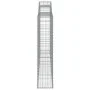 Gabion baskets 4 pcs arch shape iron 300x30x140/160 cm by vidaXL, Pots and planters - Ref: Foro24-3146559, Price: 560,97 €, D...