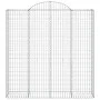 Gabion baskets 5 units, arched shape, iron, 200x50x200/220 cm by vidaXL, Pots and planters - Ref: Foro24-3146428, Price: 717,...