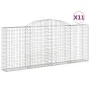 Cestas gaviones 11 uds forma de arco hierro 300x30x120/140 cm de vidaXL, Maceteros y jardineras - Ref: Foro24-3146548, Precio...