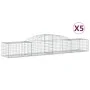Gabionenkörbe 5 Stück Bogenform Eisen 300x50x40/60 cm von vidaXL, Töpfe und Pflanzgefäße - Ref: Foro24-3146650, Preis: 412,48...
