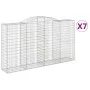 Cestas de gaviones 7 uds forma de arco hierro 300x50x160/180 cm de vidaXL, Maceteros y jardineras - Ref: Foro24-3146760, Prec...