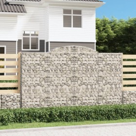 Gabion baskets 5 pcs arc shape iron 300x50x180/200 cm by vidaXL, Pots and planters - Ref: Foro24-3146776, Price: 947,56 €, Di...