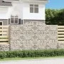 Gabion baskets 5 pcs arc shape iron 300x50x180/200 cm by vidaXL, Pots and planters - Ref: Foro24-3146776, Price: 935,45 €, Di...