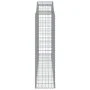 Gabion baskets 5 pcs arc shape iron 300x50x180/200 cm by vidaXL, Pots and planters - Ref: Foro24-3146776, Price: 935,45 €, Di...