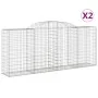 Gabionenkörbe 2 Stück Bogenform Eisen 300x50x120/140 cm von vidaXL, Töpfe und Pflanzgefäße - Ref: Foro24-3146719, Preis: 280,...