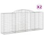 Gabionenkörbe 2 Stück Bogenform Eisen 300x50x120/140 cm von vidaXL, Töpfe und Pflanzgefäße - Ref: Foro24-3146719, Preis: 284,...
