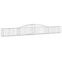 Gabion baskets 9 pcs arch shape iron 400x30x40/60 cm by vidaXL, Pots and planters - Ref: Foro24-3146834, Price: 764,62 €, Dis...