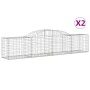 Gabionenkörbe 2 Stück Bogenform Eisen 300x50x60/80 cm von vidaXL, Töpfe und Pflanzgefäße - Ref: Foro24-3146665, Preis: 181,83...