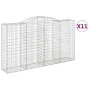 Gabion baskets 11 pcs arch shape iron 300x50x160/180 cm by vidaXL, Pots and planters - Ref: Foro24-3146764, Price: 1,00 €, Di...