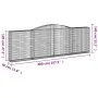 Gabion baskets 10 pcs arch shape iron 400x30x120/140 cm by vidaXL, Pots and planters - Ref: Foro24-3146887, Price: 1,00 €, Di...