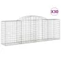 Gabionenkörbe, 30 Stück, Bogenform aus Eisen, 300 x 50 x 100/120 cm von vidaXL, Töpfe und Pflanzgefäße - Ref: Foro24-3146717,...