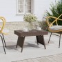 Brown synthetic rattan folding side table 60x40x38 cm by vidaXL, Side tables - Ref: Foro24-319409, Price: 51,00 €, Discount: %