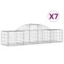 Cestas de gaviones 7 uds forma de arco hierro 200x50x40/60 cm de vidaXL, Maceteros y jardineras - Ref: Foro24-3146262, Precio...