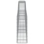 Gabion baskets 4 pcs arch shape iron 400x30x80/100 cm by vidaXL, Pots and planters - Ref: Foro24-3146855, Price: 491,67 €, Di...