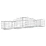 Gabion baskets 4 pcs arc shape iron 300x50x40/60 cm by vidaXL, Pots and planters - Ref: Foro24-3146649, Price: 302,40 €, Disc...