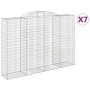 Gabionenkörbe 7 Stück Bogenform Eisen 300x50x200/220 cm von vidaXL, Töpfe und Pflanzgefäße - Ref: Foro24-3146796, Preis: 1,00...
