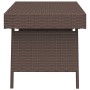 Brown synthetic rattan folding side table 60x40x38 cm by vidaXL, Side tables - Ref: Foro24-319409, Price: 51,00 €, Discount: %