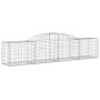 Gabionenkörbe, 25 Stück, Bogenform aus Eisen, 300 x 50 x 60/80 cm von vidaXL, Töpfe und Pflanzgefäße - Ref: Foro24-3146680, P...