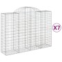 Gabionenkörbe 7 Stück Bogenform Eisen 200x50x140/160 cm von vidaXL, Töpfe und Pflanzgefäße - Ref: Foro24-3146367, Preis: 773,...