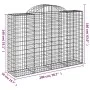 Cestas gaviones 7 uds forma de arco hierro 200x50x140/160 cm de vidaXL, Maceteros y jardineras - Ref: Foro24-3146367, Precio:...