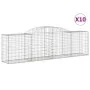 Gabion baskets 10 pcs arc shape iron 300x50x80/100 cm by vidaXL, Pots and planters - Ref: Foro24-3146691, Price: 1,00 €, Disc...
