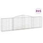 Gabionenkörbe 15 Stück Bogenform Eisen 400x30x100/120cm von vidaXL, Töpfe und Pflanzgefäße - Ref: Foro24-3146875, Preis: 1,00...