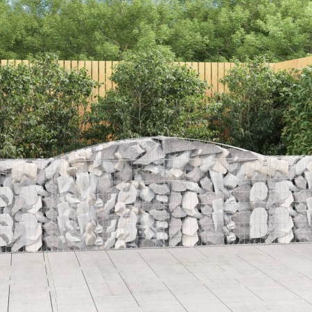 Gabionenkörbe 6 Stück Bogenform Eisen 400x30x100/120 cm von vidaXL, Töpfe und Pflanzgefäße - Ref: Foro24-3146870, Preis: 810,...