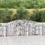 Gabion baskets 6 pcs arch shape iron 400x30x100/120 cm by vidaXL, Pots and planters - Ref: Foro24-3146870, Price: 803,10 €, D...