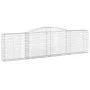 Gabion baskets 6 pcs arch shape iron 400x30x100/120 cm by vidaXL, Pots and planters - Ref: Foro24-3146870, Price: 803,10 €, D...