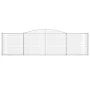 Gabion baskets 6 pcs arch shape iron 400x30x100/120 cm by vidaXL, Pots and planters - Ref: Foro24-3146870, Price: 803,10 €, D...