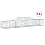 Gabionenkörbe 11 Stück Bogenform Eisen 300x50x40/60 cm von vidaXL, Töpfe und Pflanzgefäße - Ref: Foro24-3146656, Preis: 860,6...