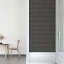 Paneles de pared 12 uds tela gris oscuro 90x15 cm 1,62 m²