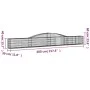 3 units of arched iron gabion baskets 400x30x40/60 cm by vidaXL, Pots and planters - Ref: Foro24-3146828, Price: 239,92 €, Di...