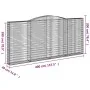 Gabionenkörbe 3 Stück Bogenform Eisen 400x30x180/200 cm von vidaXL, Töpfe und Pflanzgefäße - Ref: Foro24-3146919, Preis: 621,...