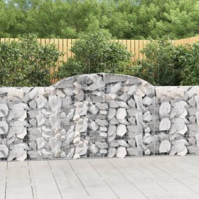 Gabionenkörbe 9 Stück Bogenform Eisen 300x30x100/120 cm von vidaXL, Töpfe und Pflanzgefäße - Ref: Foro24-3146528, Preis: 962,...