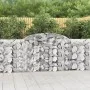 Gabion baskets 9 pcs arch shape iron 300x30x100/120 cm by vidaXL, Pots and planters - Ref: Foro24-3146528, Price: 952,44 €, D...