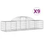 Gabionenkörbe 9 Stück Bogenform Eisen 200x50x40/60 cm von vidaXL, Töpfe und Pflanzgefäße - Ref: Foro24-3146264, Preis: 481,86...