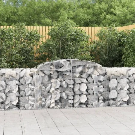 Gabionenkörbe 7 Stück Bogenform Eisen 300x50x80/100 cm von vidaXL, Töpfe und Pflanzgefäße - Ref: Foro24-3146688, Preis: 779,1...
