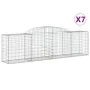 Gabionenkörbe 7 Stück Bogenform Eisen 300x50x80/100 cm von vidaXL, Töpfe und Pflanzgefäße - Ref: Foro24-3146688, Preis: 779,1...