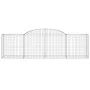 Gabion baskets 7 units arch shape iron 300x50x80/100 cm by vidaXL, Pots and planters - Ref: Foro24-3146688, Price: 779,17 €, ...
