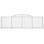 Gabionenkörbe 7 Stück Bogenform Eisen 300x50x80/100 cm von vidaXL, Töpfe und Pflanzgefäße - Ref: Foro24-3146688, Preis: 789,0...