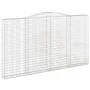 Cestas de gaviones 3 uds forma de arco hierro 400x30x220/240 cm de vidaXL, Maceteros y jardineras - Ref: Foro24-3146945, Prec...