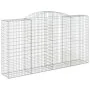 Gabion baskets 3 pcs arch shape iron 300x50x160/180 cm by vidaXL, Pots and planters - Ref: Foro24-3146756, Price: 536,53 €, D...